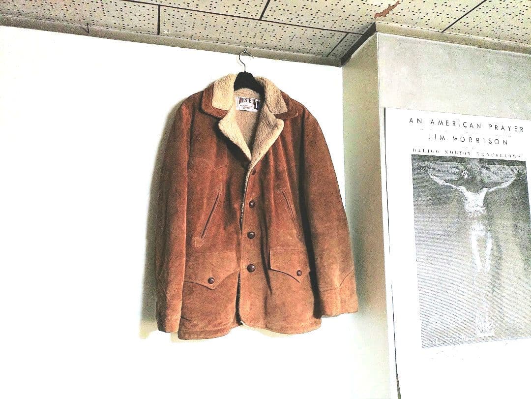 ✨✰schott✰ボアスエードジャケット《42インチ》USED美品✨