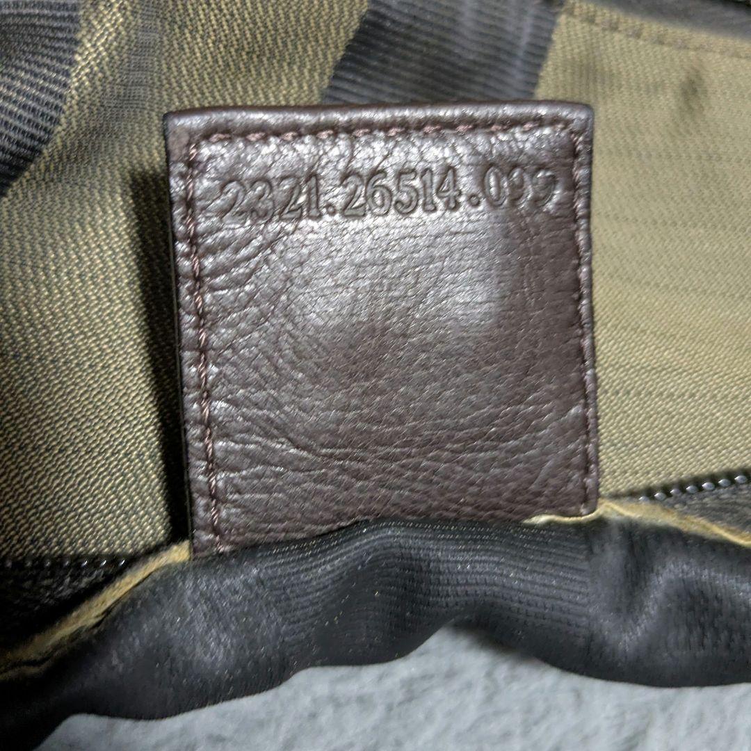 【鑑定済】FENDI ペカン トートバッグ 大容量 ロゴ ボストンバッグ