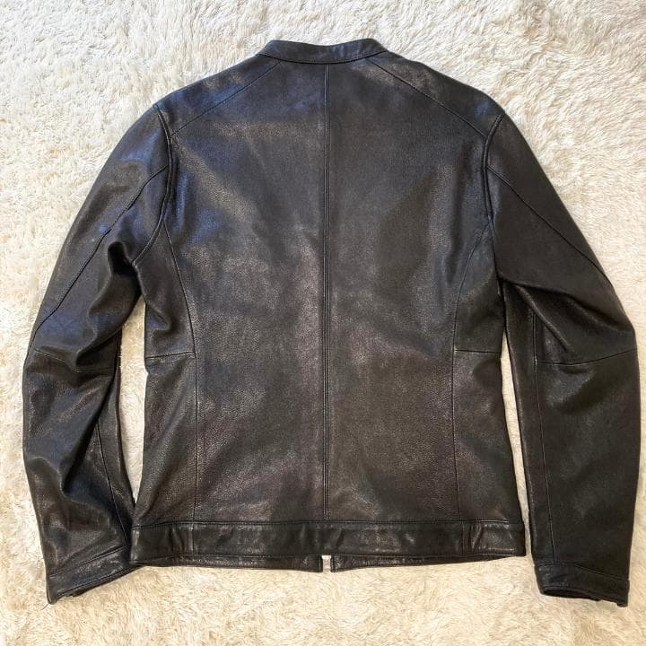 【XLサイズ】ビューティー&ユース ユナイテッドアローズ】レザージャケット・黒