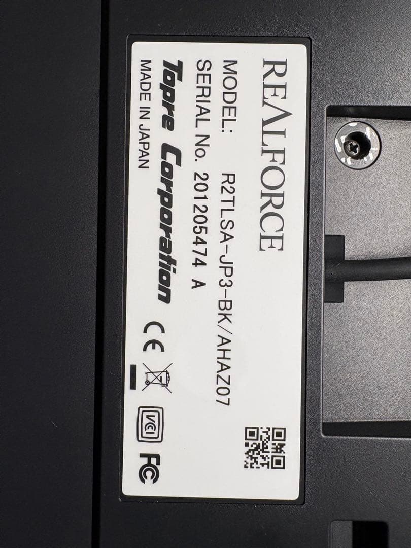 キーボード REALFORCE R2TLSA-JP3-BK AHAZ07(30g)