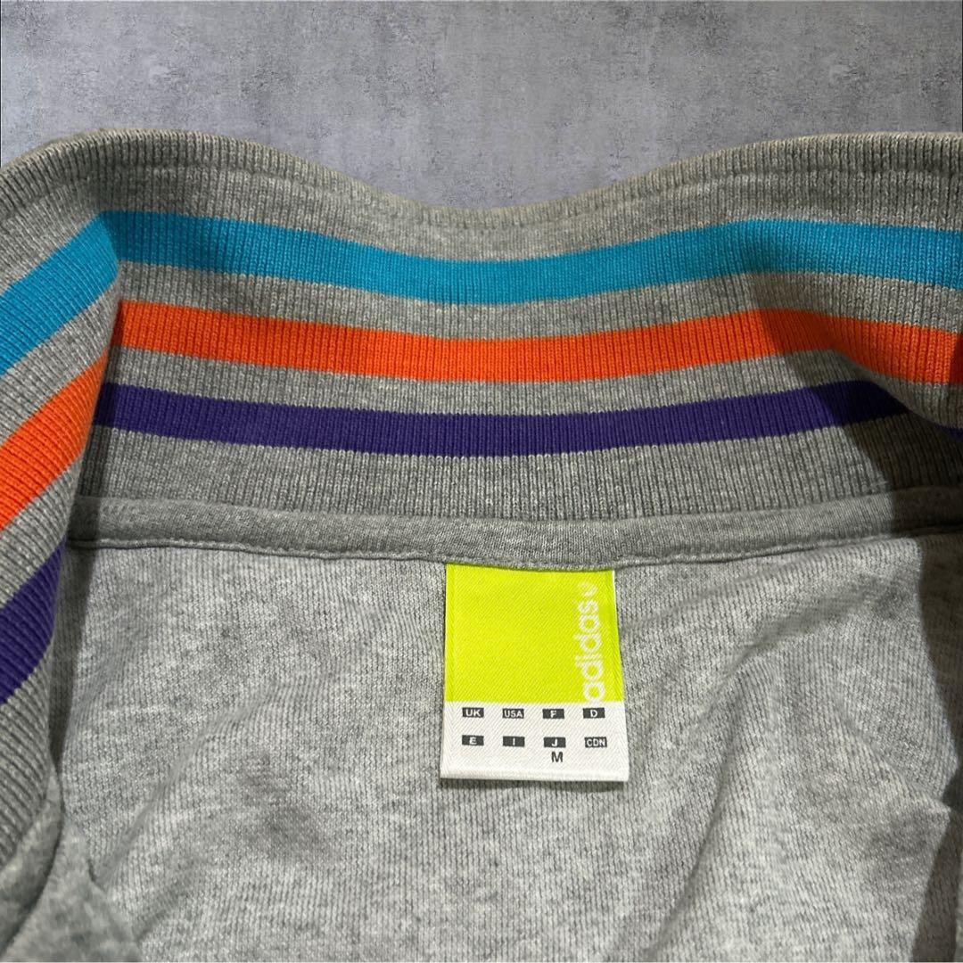 adidas トラックジャケット　ベロア調　マルチカラー　上下セット　ダンス