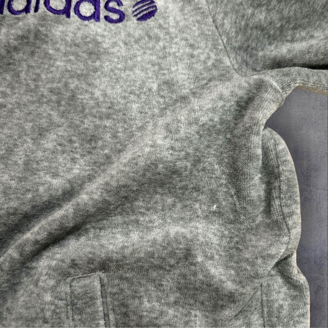 adidas トラックジャケット　ベロア調　マルチカラー　上下セット　ダンス