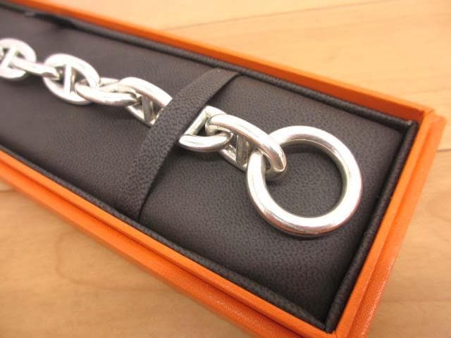 美品 エルメス HERMES シェーヌダンクル TGM 13コマ ブレスレット
