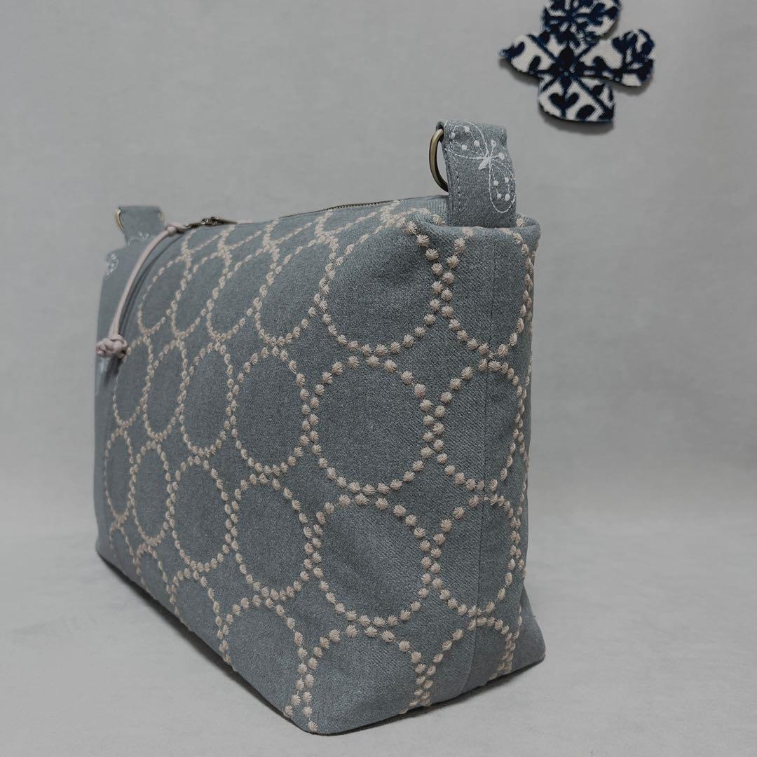 ハンドメイド　ミナペルホネン　クロスボディバッグ⑅︎◡̈︎*