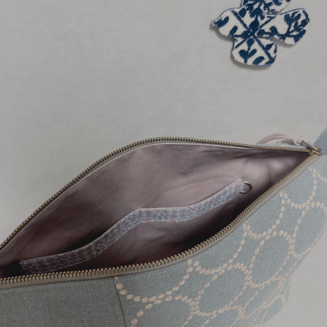 ハンドメイド　ミナペルホネン　クロスボディバッグ⑅︎◡̈︎*