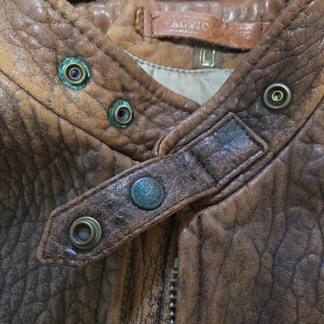 ACTION HOUSE ブラウン レザージャケットG-1 Lサイズ 羊革