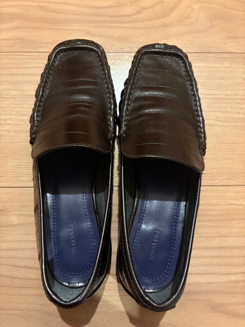 靴 todayful Squaretoe Gather Loafers 36