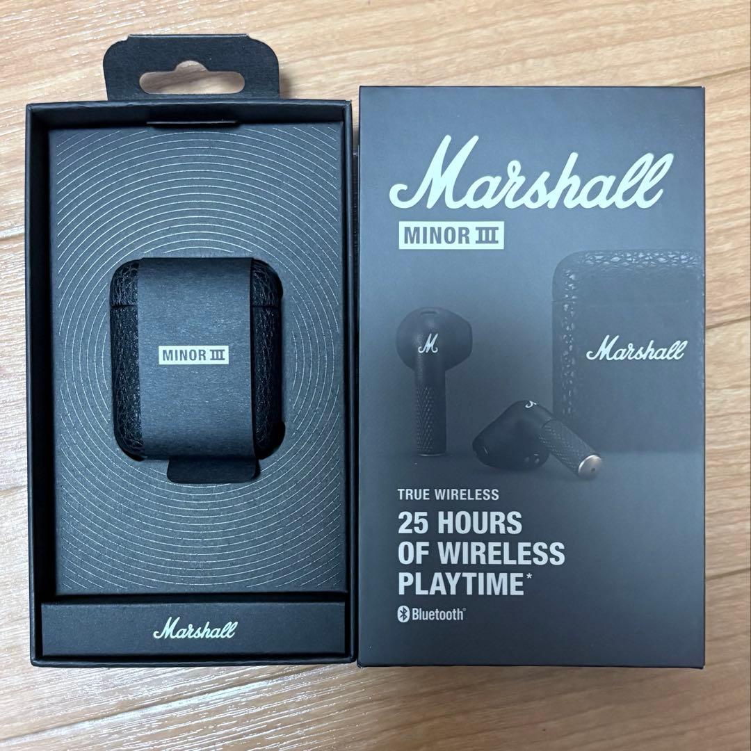 Marshall Minor III ブラック ワイヤレスイヤフォン
