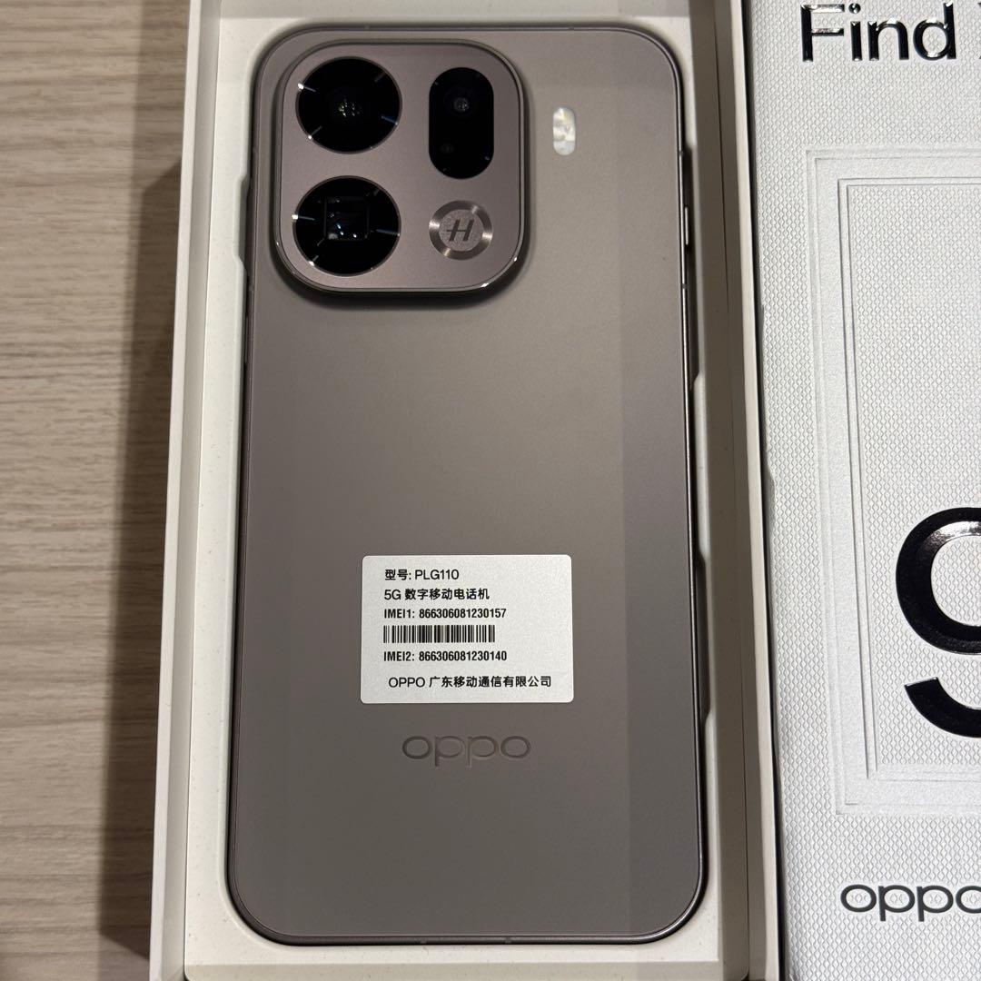 【新品】OPPO FindX9 Pro 16GB 512GB チャコール 中国版
