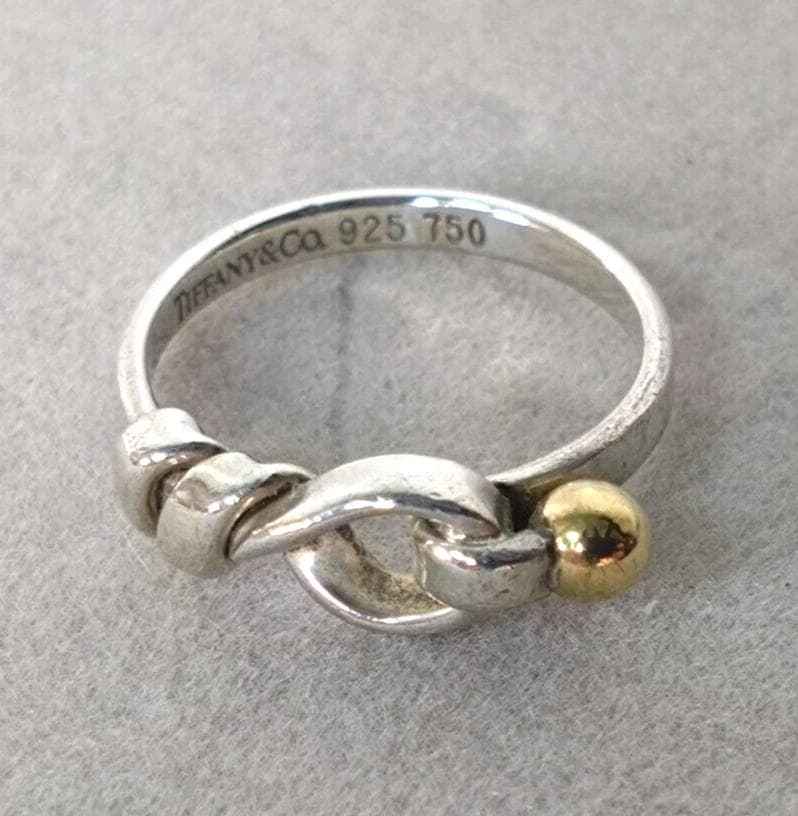 a*様 Tiffany&Co. フック＆アイ リング ＃12 Ag 750 K1