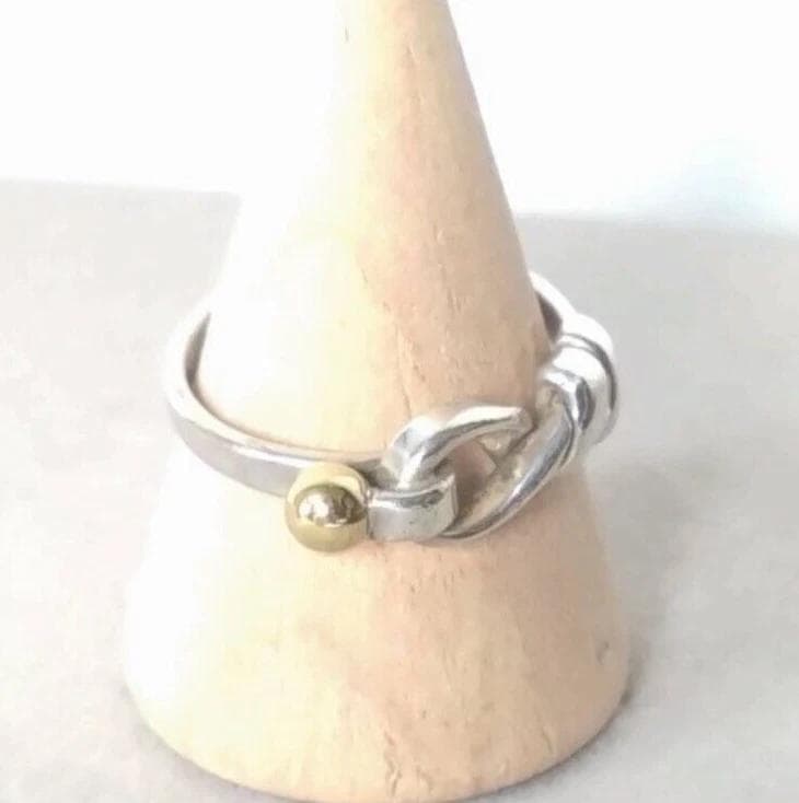 a*様 Tiffany&Co. フック＆アイ リング ＃12 Ag 750 K1