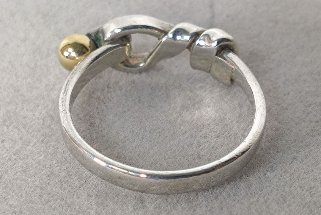 a*様 Tiffany&Co. フック＆アイ リング ＃12 Ag 750 K1