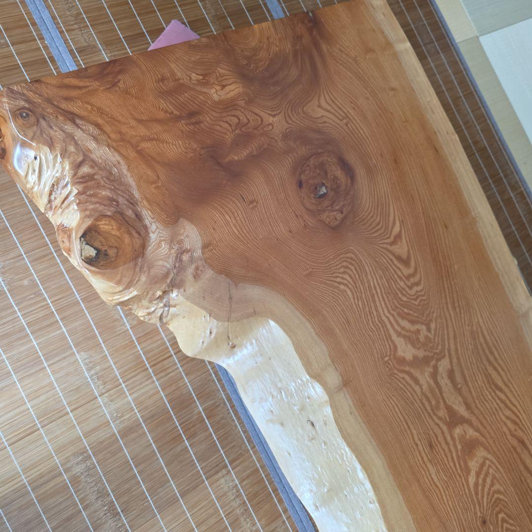 高級欅無垢材一枚板半額以下！大きめテーブル(座卓食卓、ダイニング、仕事テーブル)