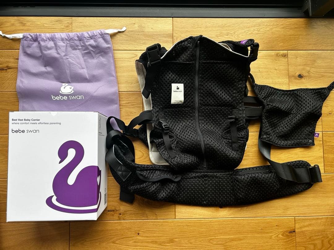 【試着のみ】べべスワン抱っこ紐BLACK