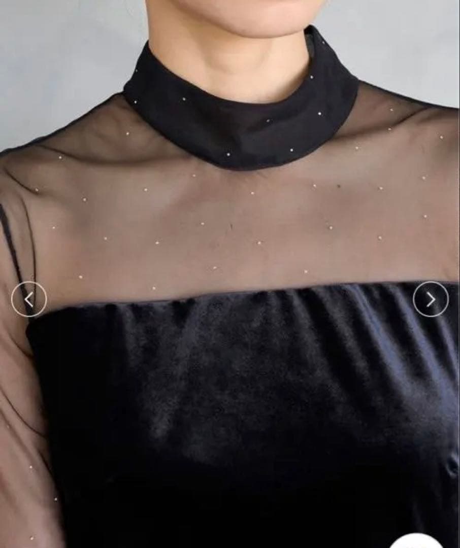 snidel シアードッキングベロアドレス