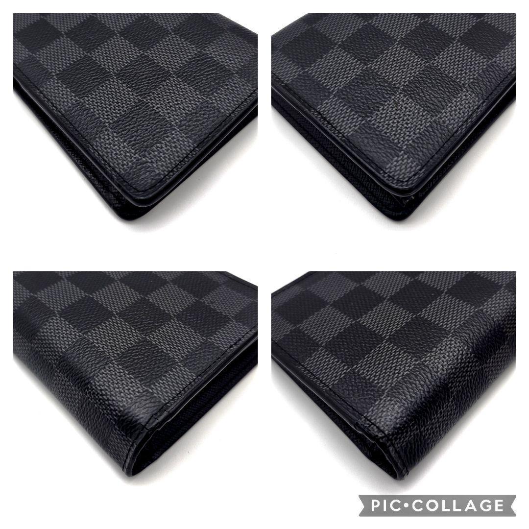 ルイヴィトン　ポルトフォイユ　ブラザ　長財布　ダミエグラフィット　D196