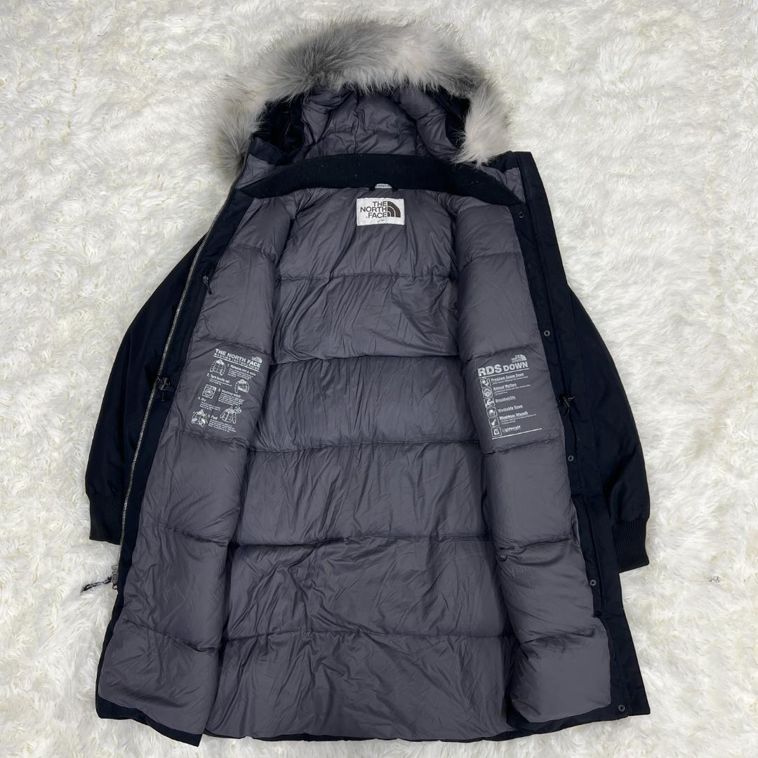 《美品》ザノースフェイス ホワイトレーベル ダウンコート 黒 レディース L