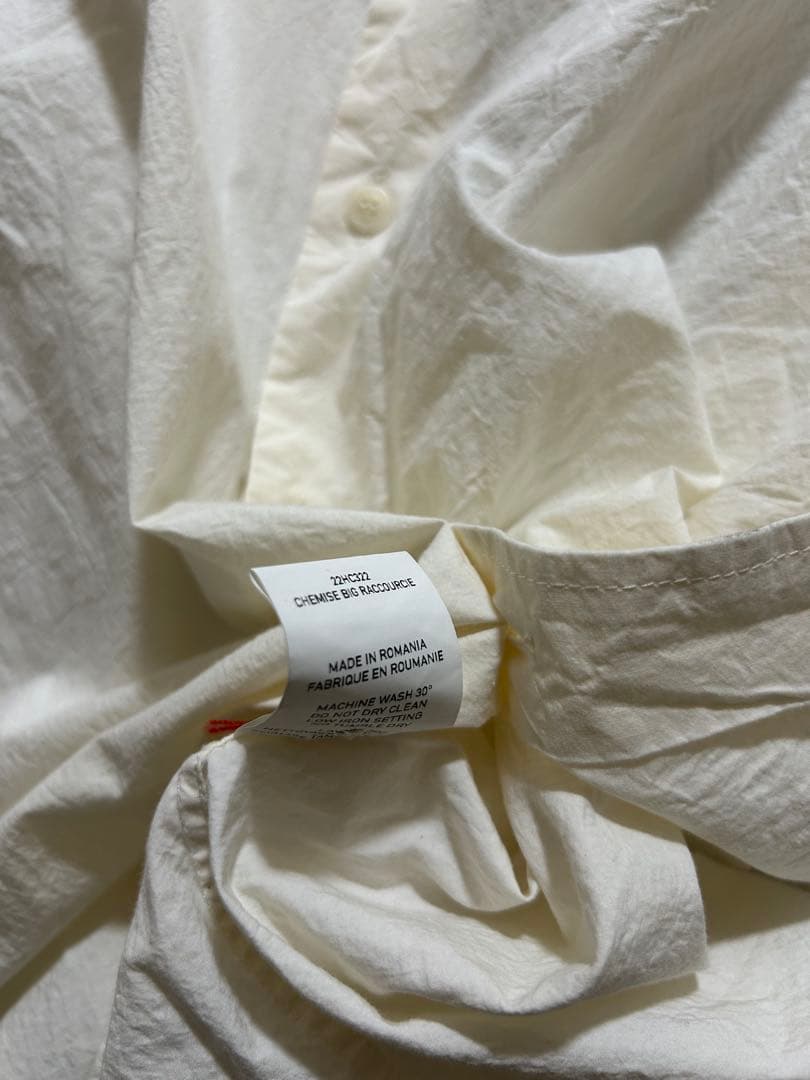 トップス SS24 CASEY CASEY / BIG RACCOURCIE SHIRT