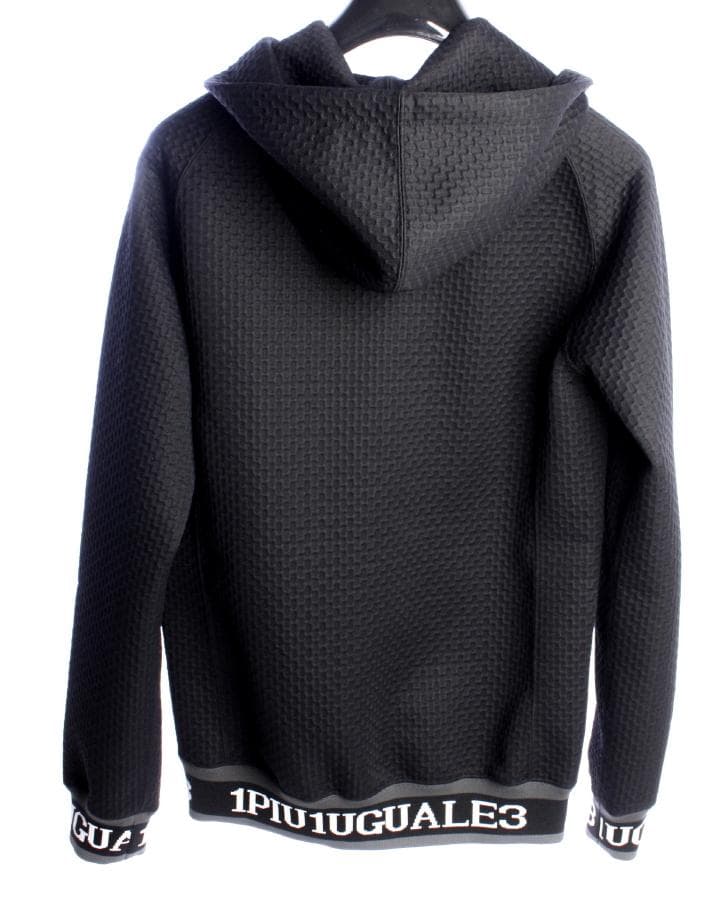 8万2500円　1piu1uguale3 SPORT　リブ ロゴ パーカーAKM