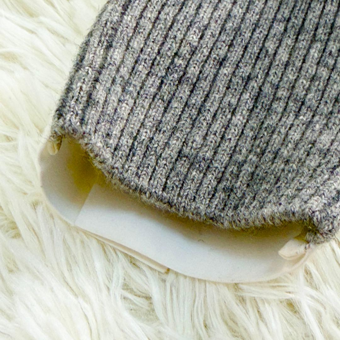 sacai グレー ホワイト ワンピースプリーツワンピース ドッキング M