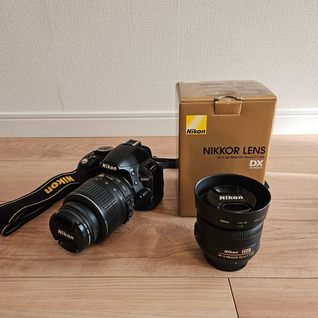 Nikon デジタル一眼レフカメラD3100 & 単焦点レンズ