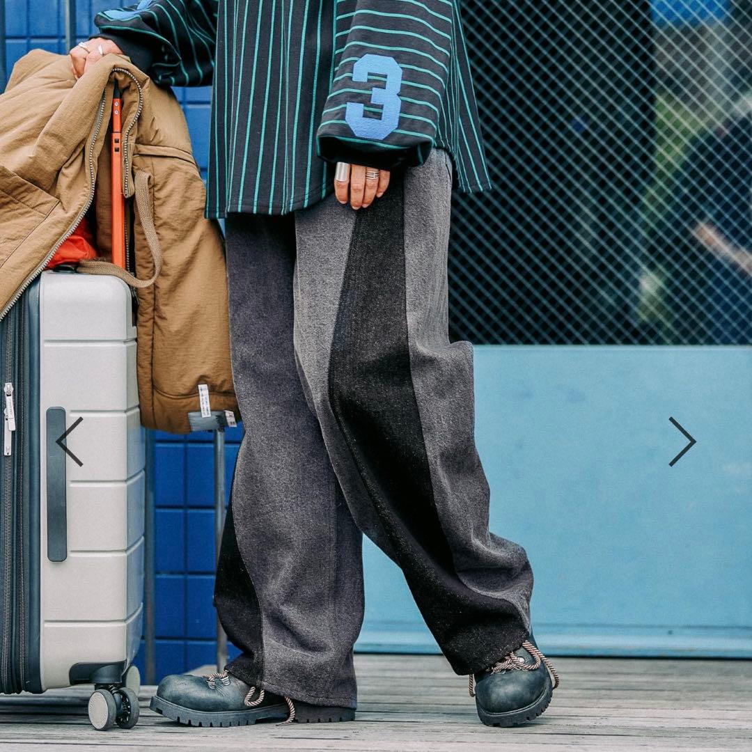 ニコアンド be with M misayo デニムパンツ　ブラック　L