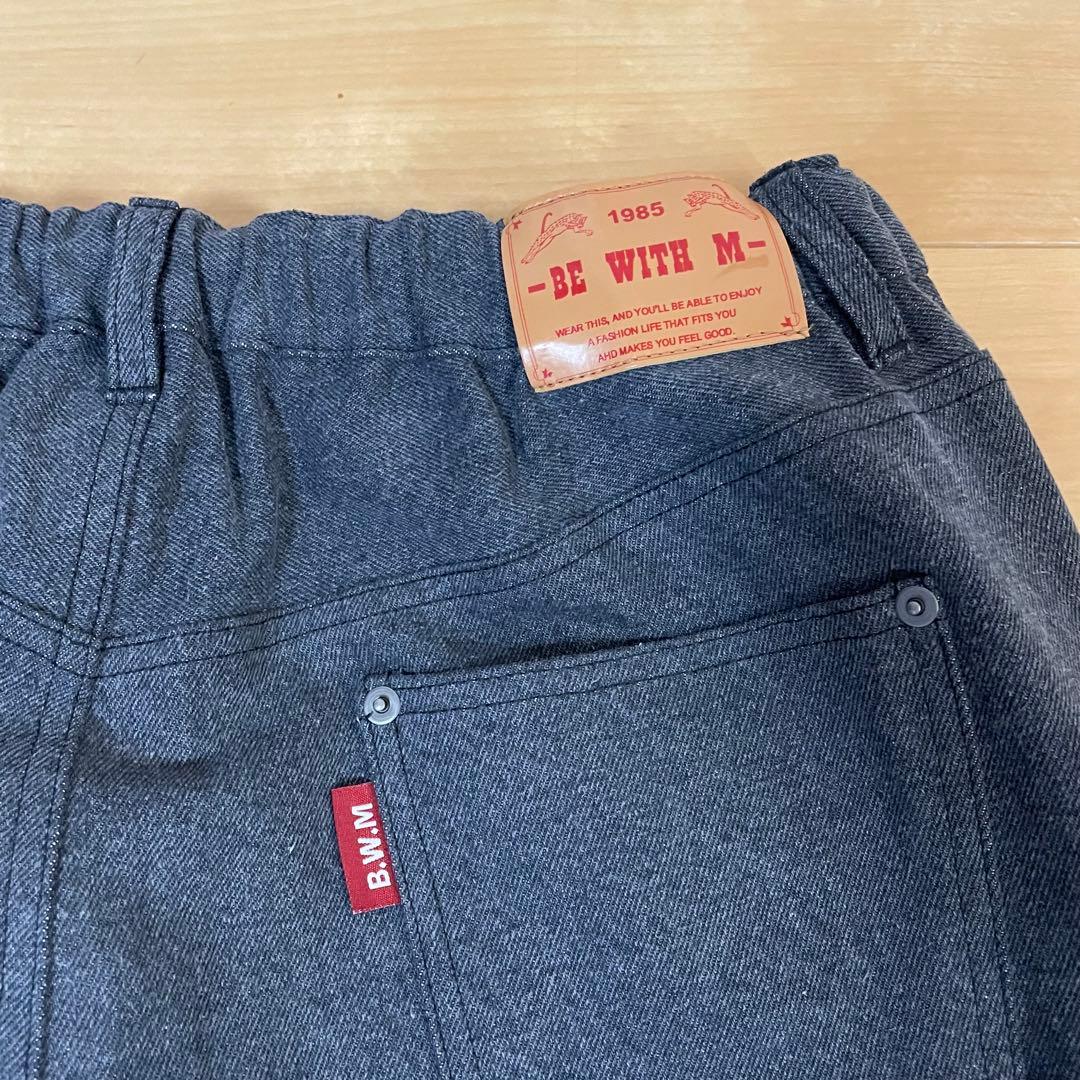 ニコアンド be with M misayo デニムパンツ　ブラック　L