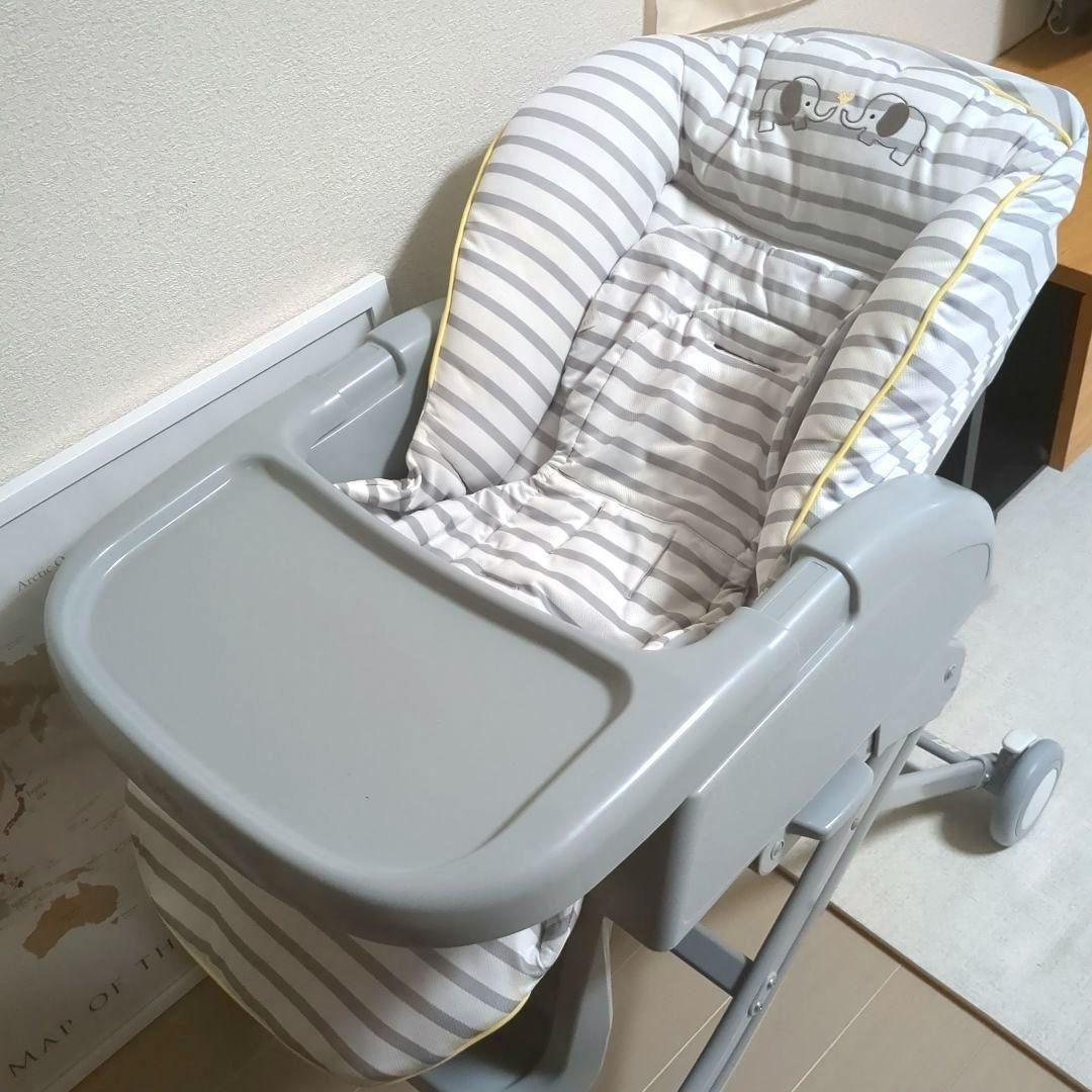 【メルカリ市限定】ユラリズム エレファント ラブ Aprica ハイローチェア