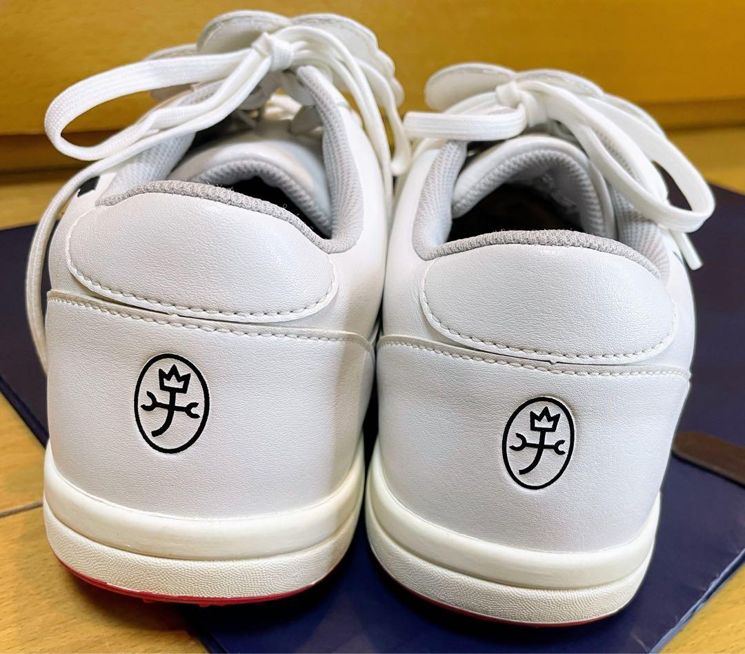 美品カステルバジャックスポーツゴルフ 春夏ゴルフシューズ24スパイクレス