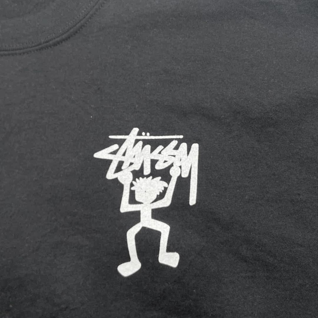 ステューシー シャドーマン スウェット USA製 90’s 古着 XL ブラック