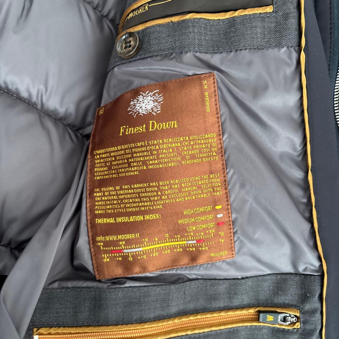 美品　MOORER NETTUNO-KN1 ダウンジャケット サイズ50