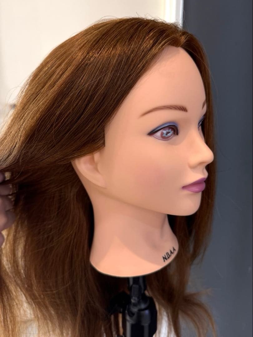 【美品】NBAA アップウィッグ　ブラウン