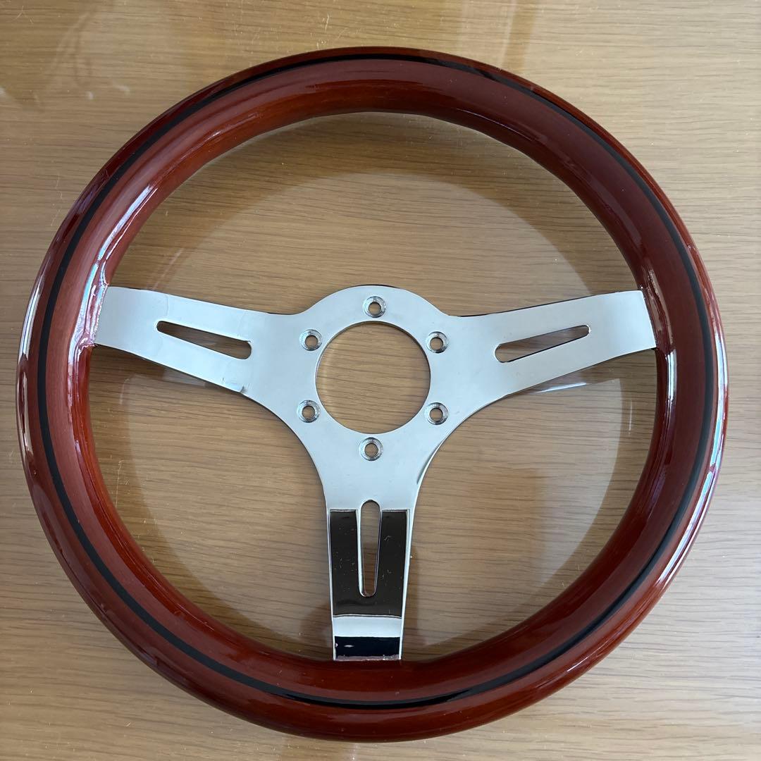 「美品」　ウッドステアリング31パイ