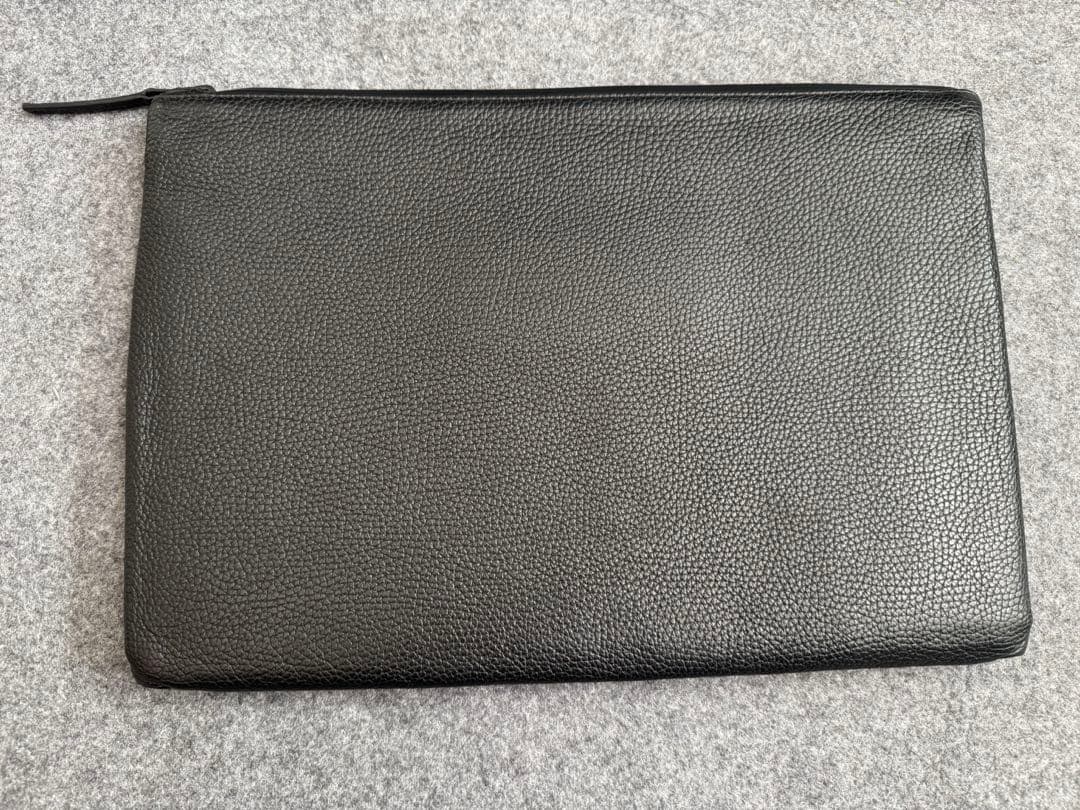 GRAMS28 120レザーフォリオ ペブルドレザー ブラック