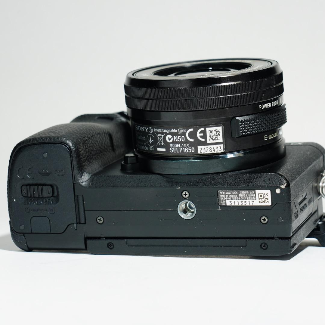 【SONY α6400】美品 4K動画 低シャッター数 バッテリー2個 64GB