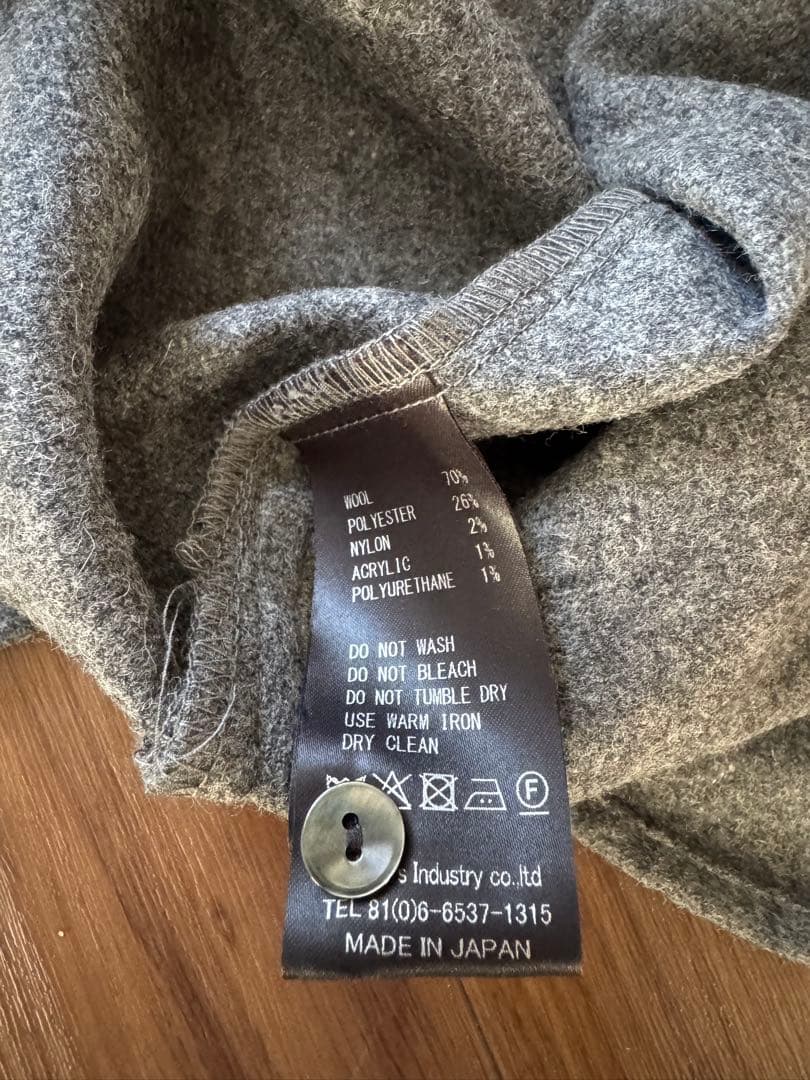 専用です★ ミズイロインド　ウール　ブラウス　グレー