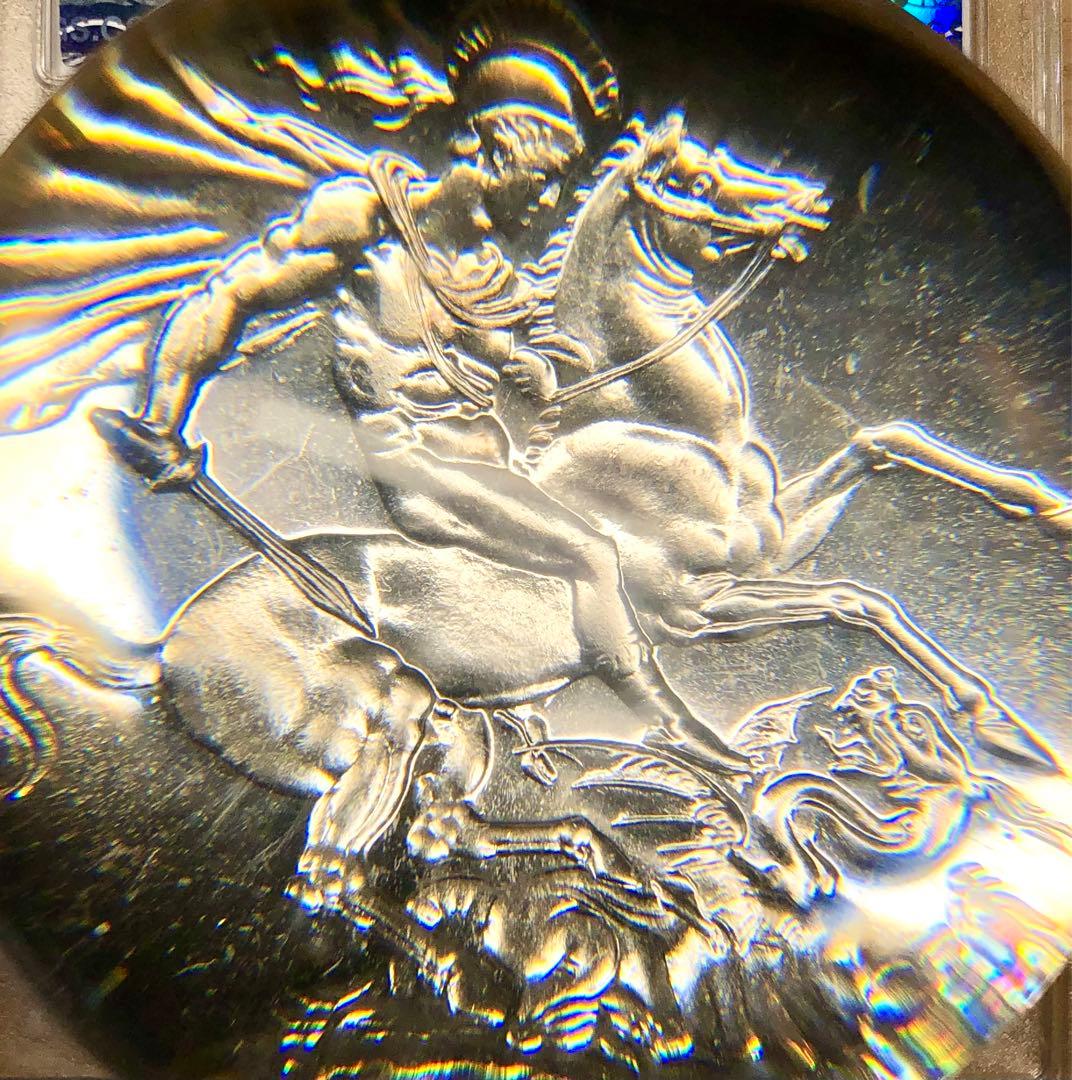1951年　ジョージ6世　1クラウン　PCGS