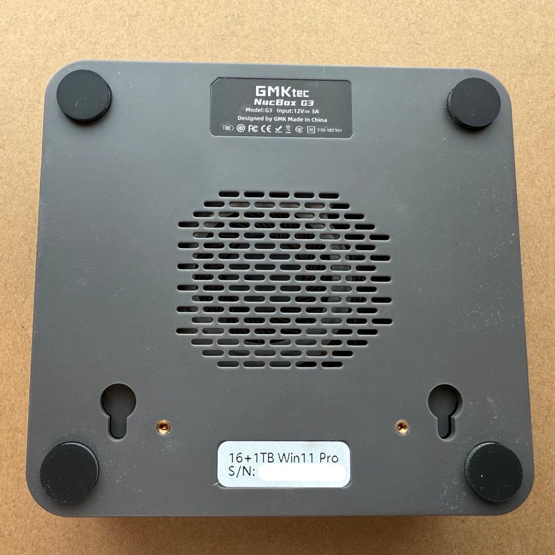 使用少 GMKtec G3 Plus 16GB 1TB N100 Win11