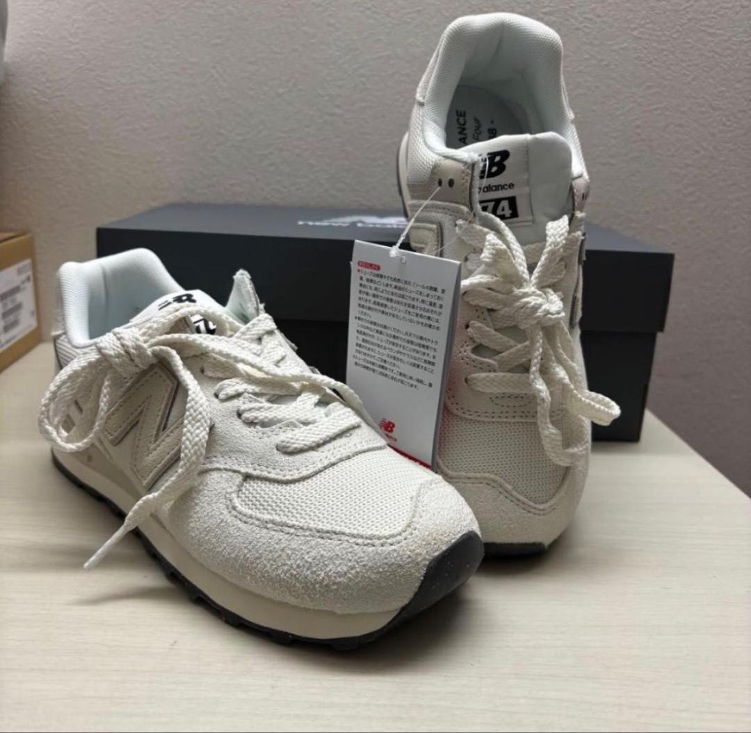 【新品】ニューバランス　U574OF2 D 26.0cm オフホワイト