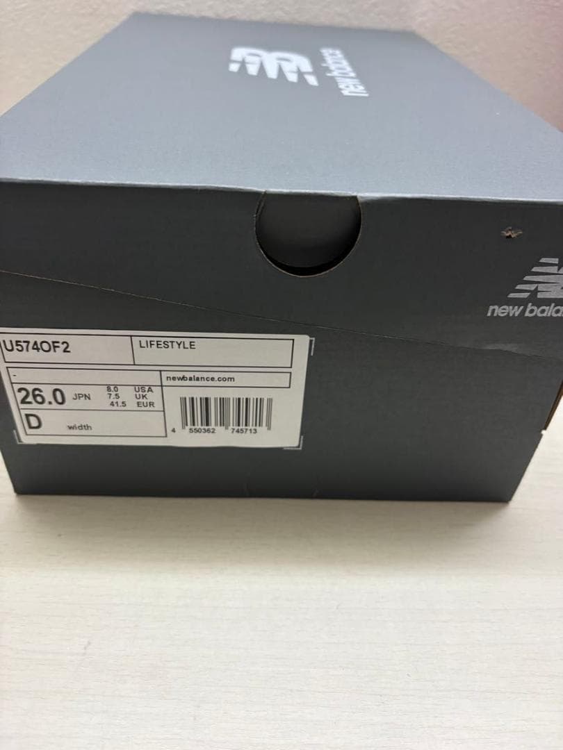 【新品】ニューバランス　U574OF2 D 26.0cm オフホワイト