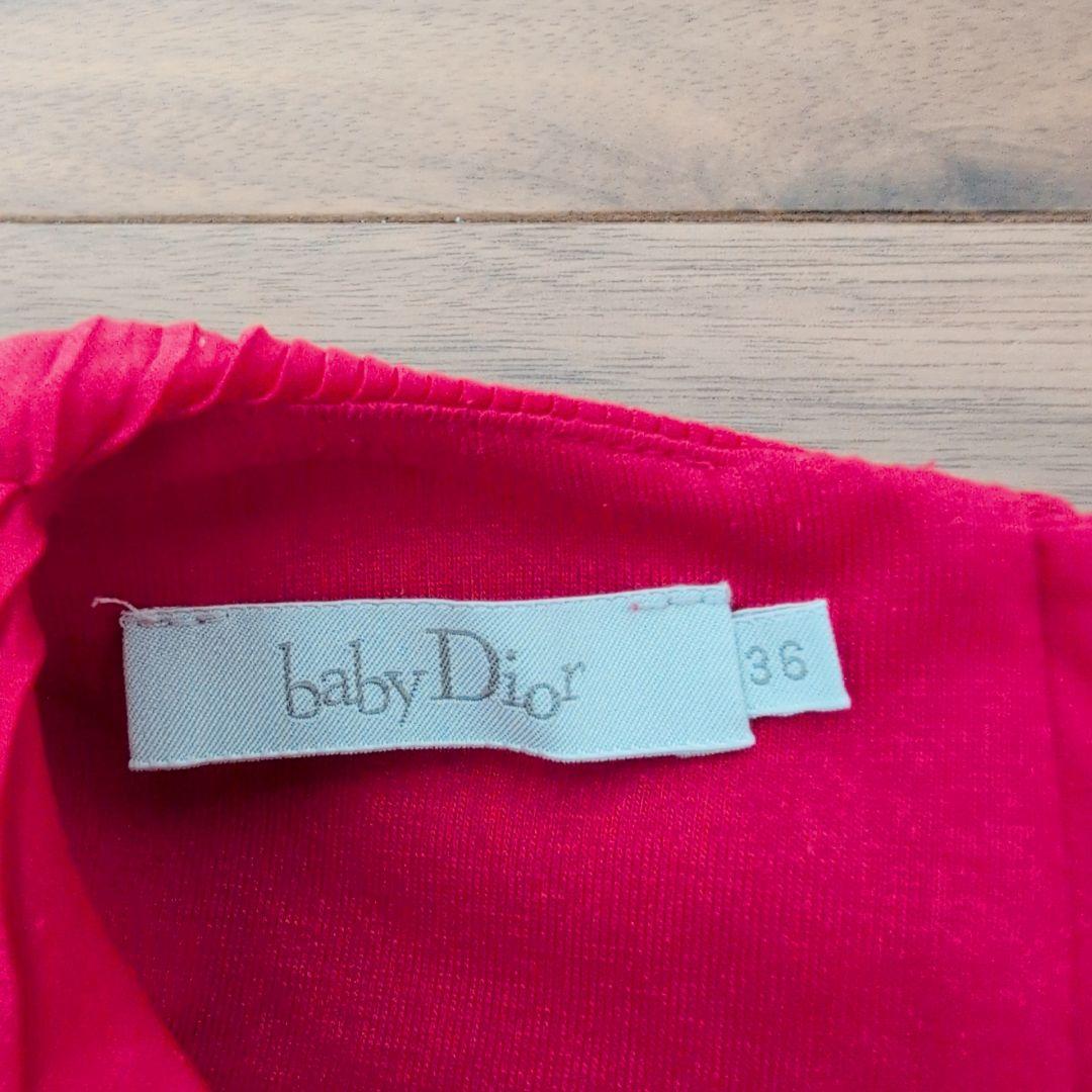 【美品】baby Dior ベビーディオール ワンピース ノースリーブ フレア