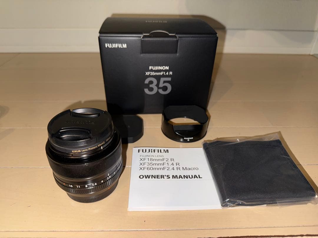 【美品】Fujifilm XF35mmF1.4 R フィルター付き　箱付き