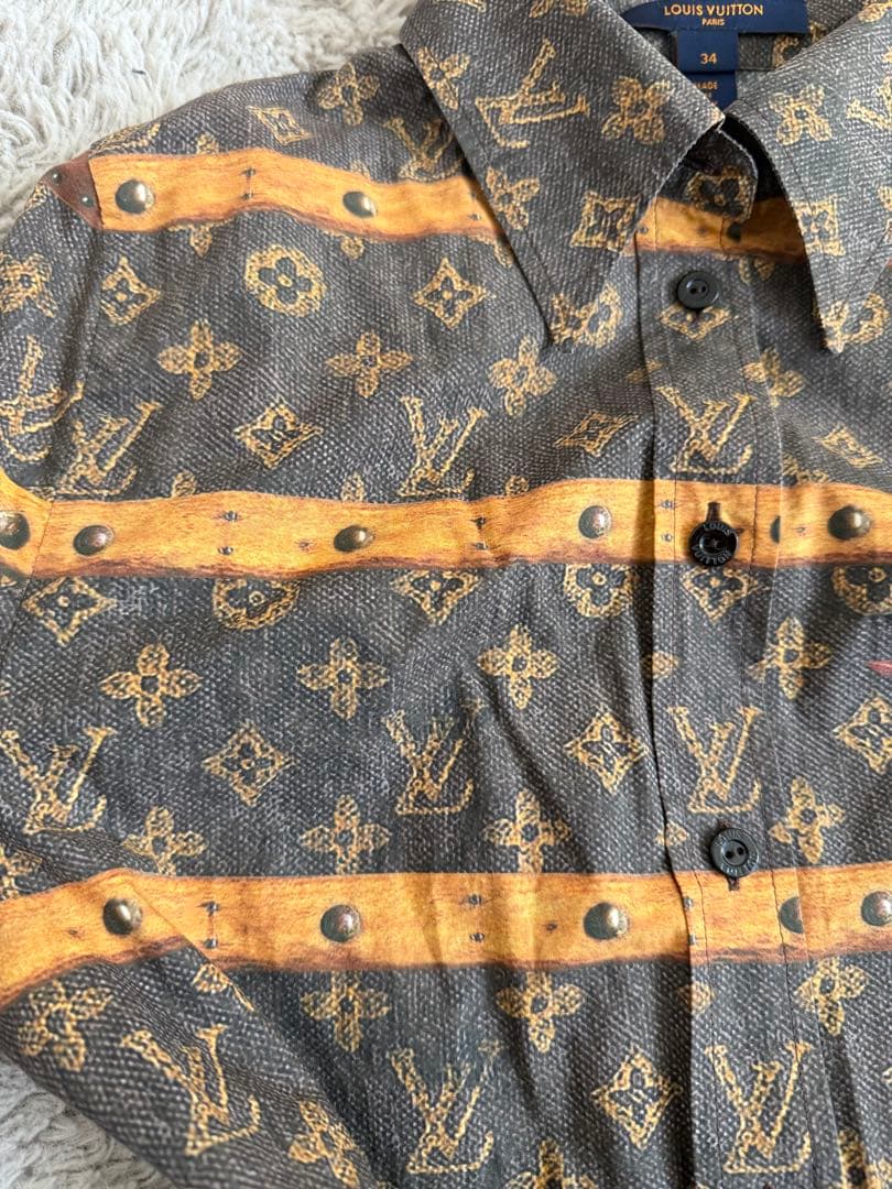 LOUIS VUITTON ストライプシャツ サイズ34
