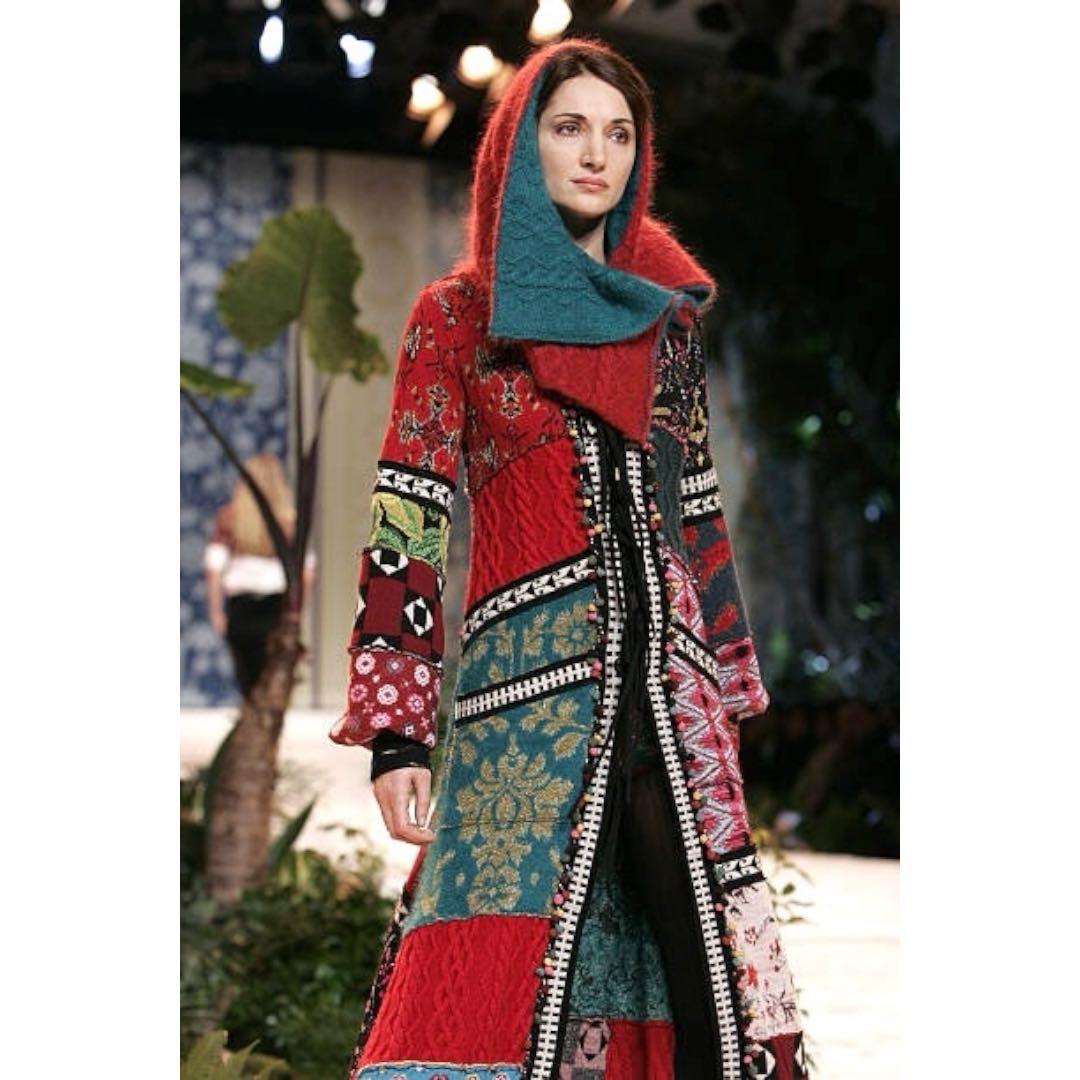 ジャケット・アウター 2005AW KENZO Runway long knit cardigan