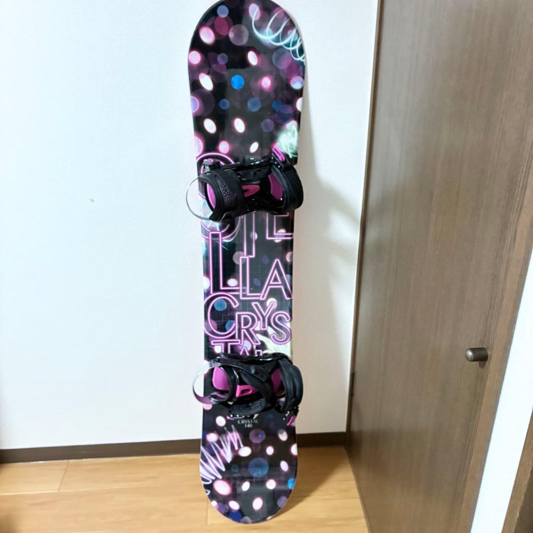 STELLA CRYSTAL スノーボード　140cm ヴィンディング　セット