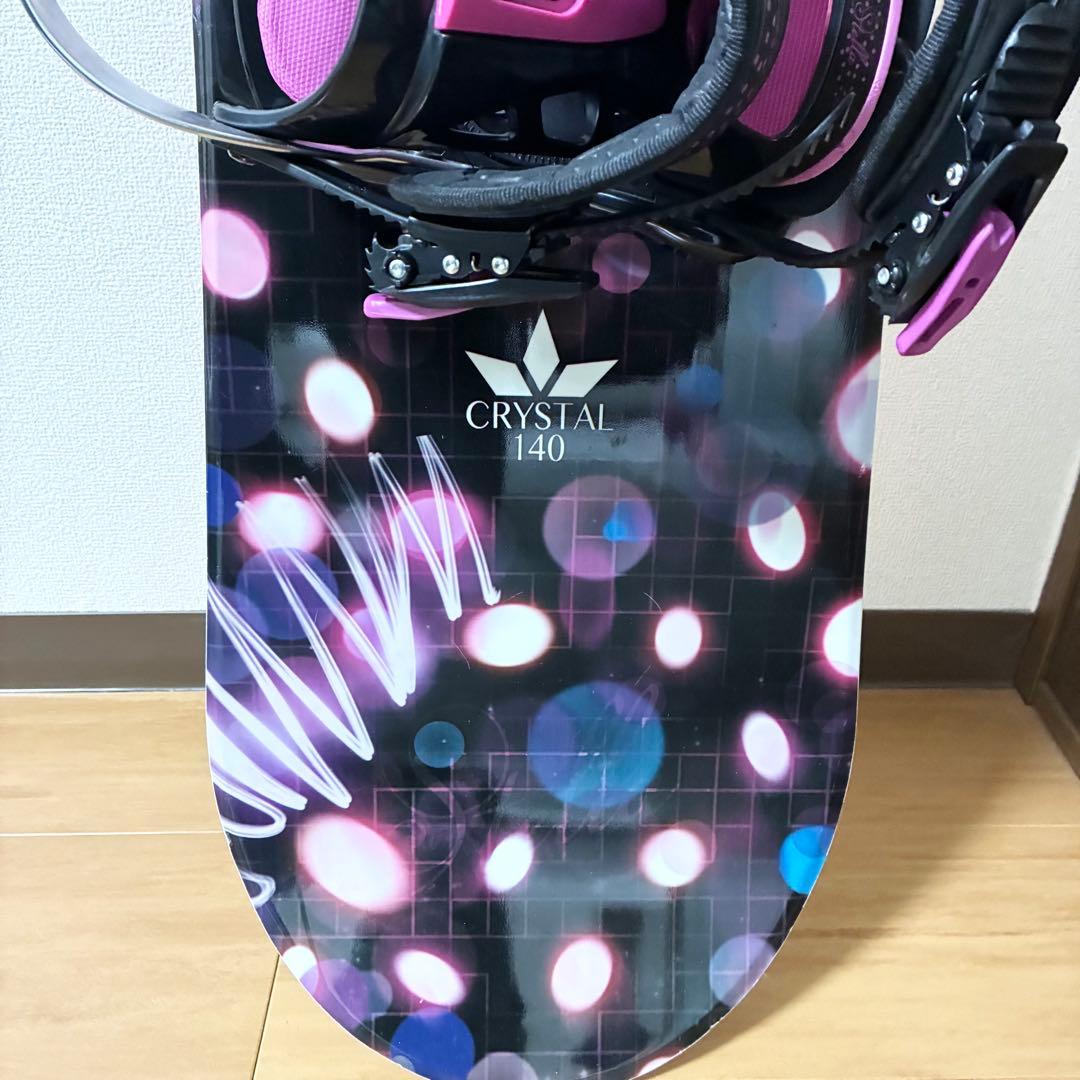 STELLA CRYSTAL スノーボード　140cm ヴィンディング　セット