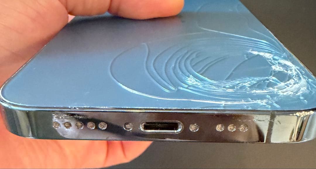 値下可　傷あり【iPhone】12pro 128GB バッテリー残量89%