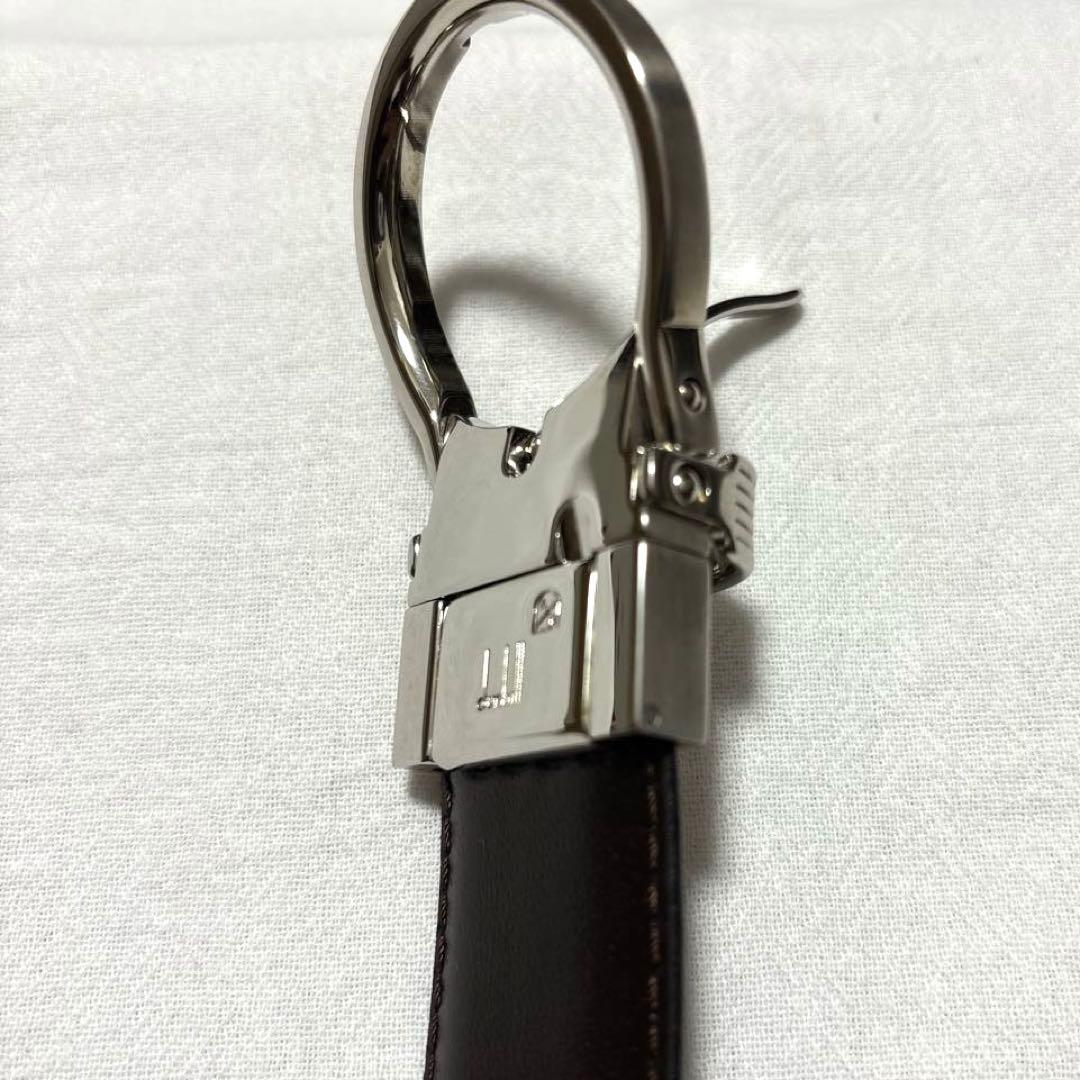新品　dunhill ダンヒル　ベルト　リバーシブル　ブラック　ダークブラウン