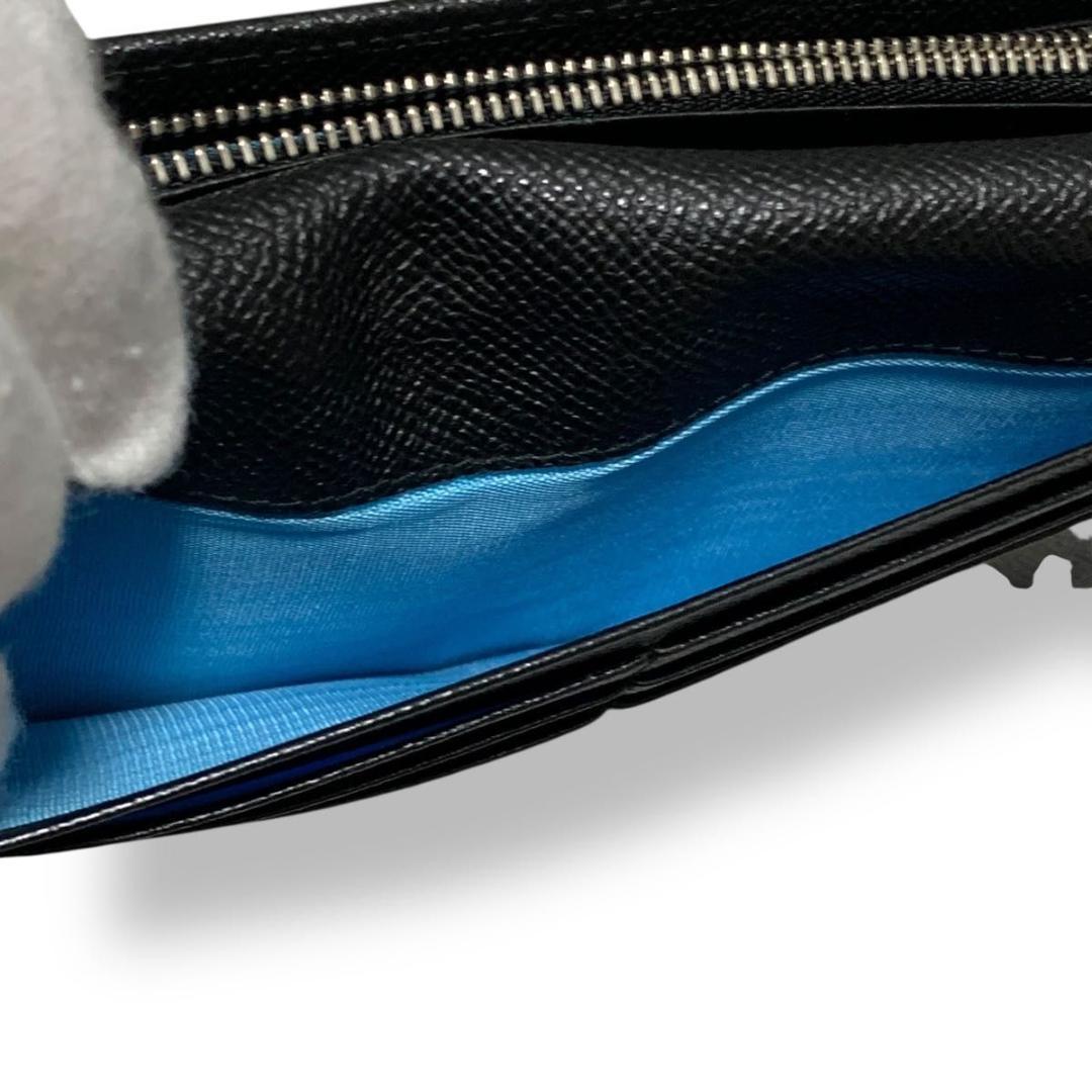 ブルガリ ビーゼロワン 長財布 ロゴクリップ レザー ブラック 黒