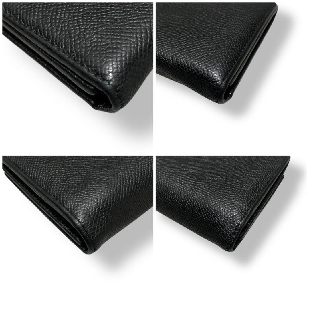 ブルガリ ビーゼロワン 長財布 ロゴクリップ レザー ブラック 黒